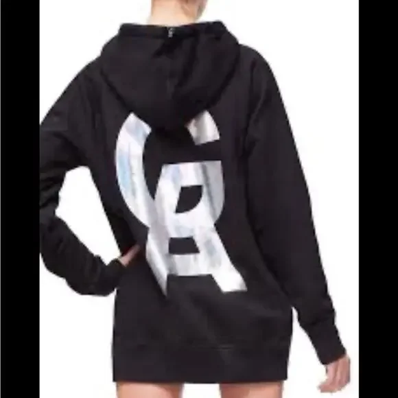 Good American Women’s The Icon Hoodie New Black - Picture 1 of 8
